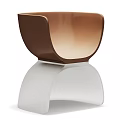 Modern Single Chair Designs With Curved Structure And Various Color Options 3d model