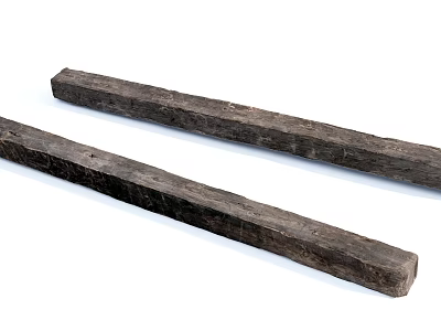 Natural Stone Wood Long Planks for Home Decoration and DIY Projects 3d model