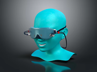 Stylish Jewelry Accessory Glasses With Red Decorative Details For Fashionable Look 3d model