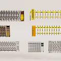 Various Retractable Gates And Barriers With Different Designs And Security Features