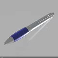 Blue And Silver Metal Ballpoint Pen With Sleek Design For Daily Writing Use