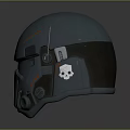 Modern Gray Helmet with Orange Accents Transparent Visor and Ventilation Details Apparel Accessory