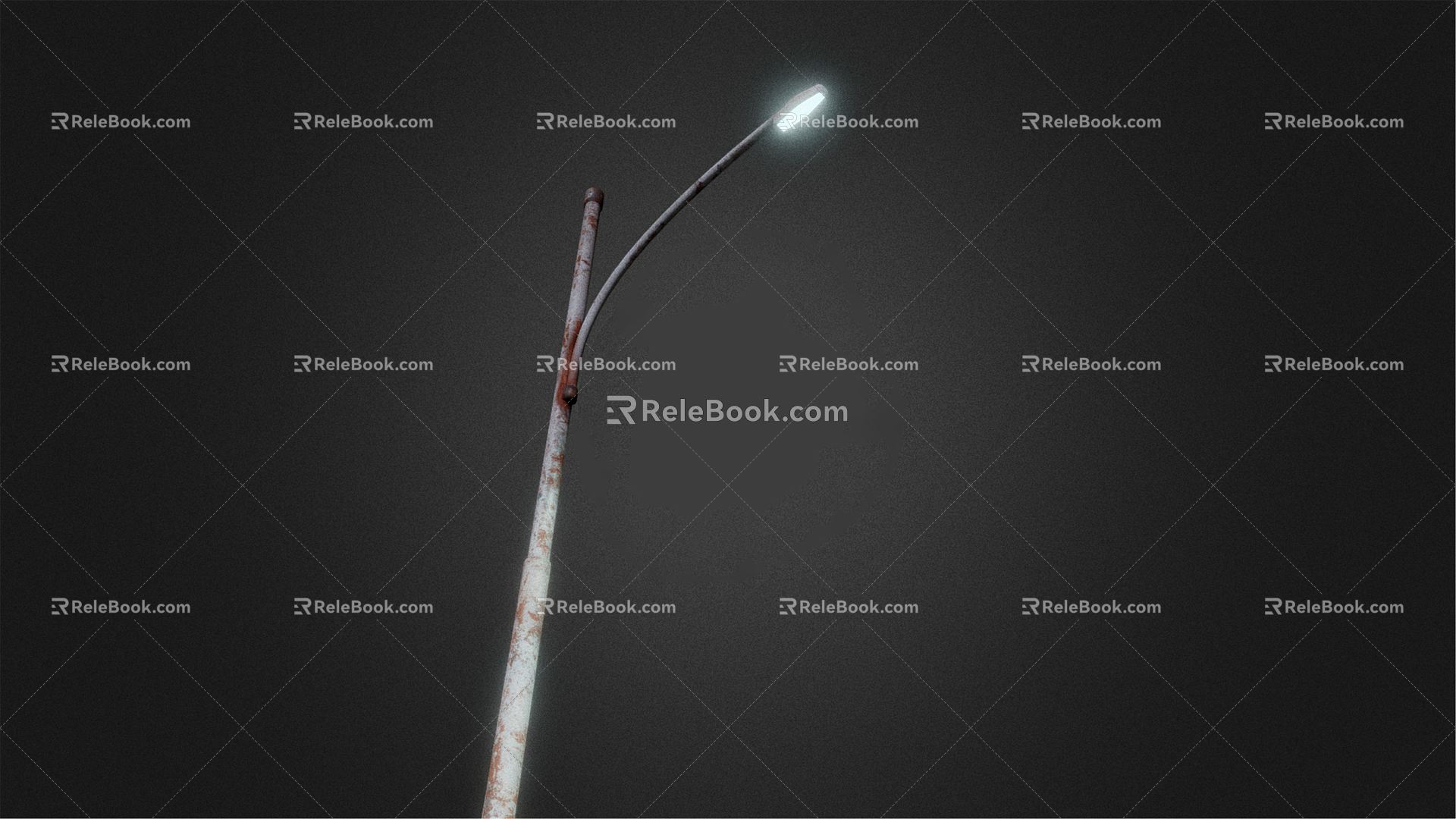 Industrial LOFT Street Light Rusty Street Light 3d model