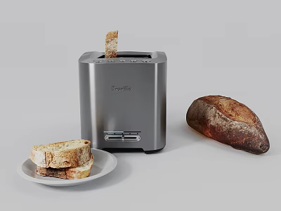Bread Combination Toaster Combination Oatmeal Bread French Bread German Bread Modern Toaster Nordic Toaster Metal Toaster 3d model