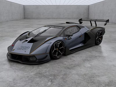 Lamborghini Essenza SCV12 Racing Supercar 3d model