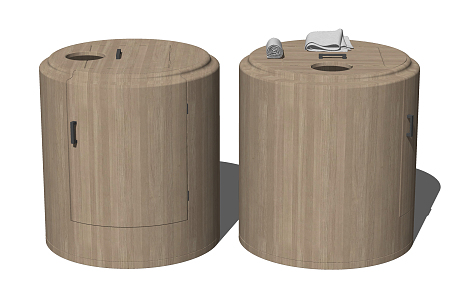 Chinese Health Bucket Fumigation Sweat Steam Bath Bucket 3d model