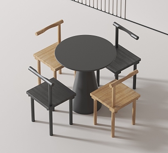 Modern leisure tables and chairs 3d model