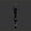 Advanced Sci Fi Weapon With Black Metal Barrel Ergonomic Grip And Tactical Design 3d model
