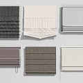 Modern Roman Blinds With Various Neutral Color Options And Fabric Styles