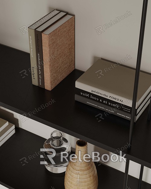 Modern Book Ornaments model