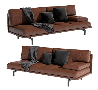 Zanotta double sofa 3d model