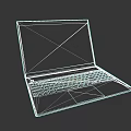 Stylish Modern Laptop With Sleek Design Screen Showing Anime Character And Keyboard