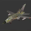 Gray Model Military Fighter Jet Airplane With Wing Mounts And Tail Fin Logo