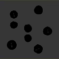 Black Daily Living Items Featuring White Symbols On Dark Background