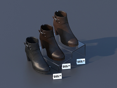 Modern Shoes 3d model