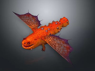 Monster Flying Monster Mountain Essence Alien Monster Alien Monster Warrior 3d model