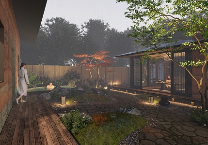 Landscape Courtyard 3d model