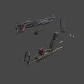 MAT49 submachine gun 3d model
