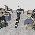 Modern Public Office Space With Open Layout Desks Ergonomic Chairs And Green Plants