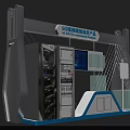 5G IoT Smart Communication Products Exhibition Booth With Display Screens And Equipment