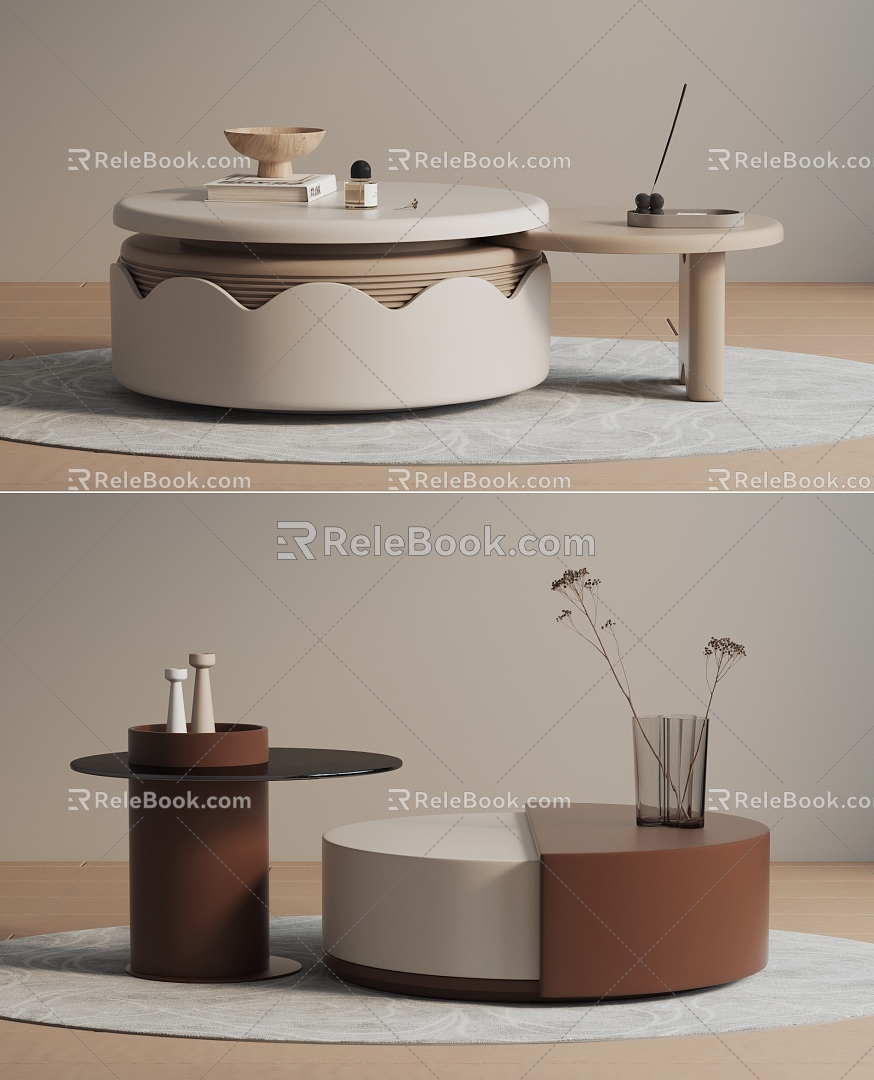 Modern coffee table 3d model