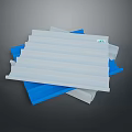 Corrugated Plastic Sheets In White Blue And Gray For Building Use