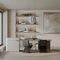 Modern table combination 3d model