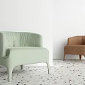 Modern Single Sofa Casual Sofa Combination 3d model