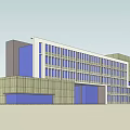 Modern Office Building With Glass Facade And Contemporary Architectural Design