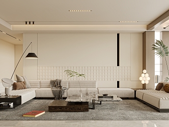 modern living room 3d model