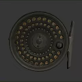 Practical Household Metal Wire Spool With Perforated Design And Yellow Wire Bracket