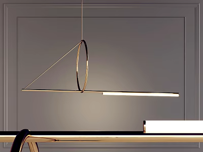 Light Luxury Chandelier Simple Chandelier 3d model