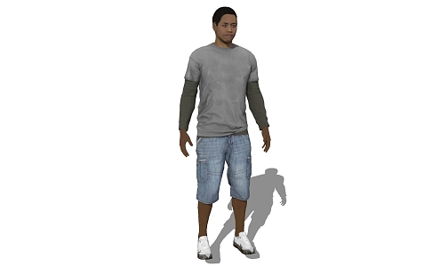 modern man 3d model