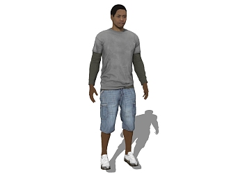 modern man 3d model