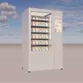 White Commercial Vending Machine With Various Products For Public Spaces