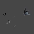Advanced Silver Fighter Jet With Sleek Design Wing Markings And Mounted Missiles