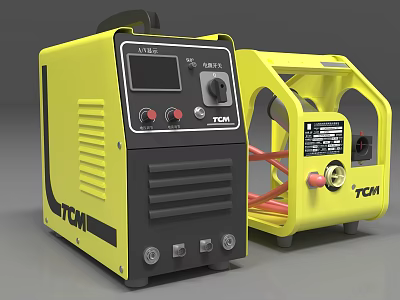 TCM Industrial Equipment Yellow And Black Professional Machines For Industrial Use 3d model