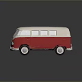minibus minibus minivan driverless bus bus school bus van box car 3d model