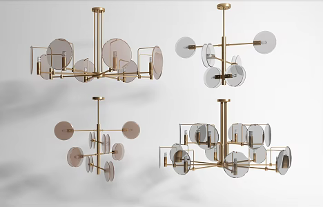 Modern chandelier 3d model