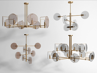 Modern chandelier 3d model