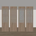 New Chinese-style screen partition 3d model