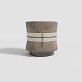 Nordic Simple Low Stool 3d model