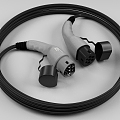 Electric car cable wire 3d model