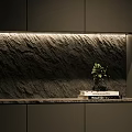 Modern Luxury Living Dining Room Interior With Green Plants Marble Coffee Table And Decor