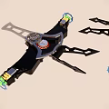 Drone Frame Mechanical Components With Motor Mounts And Propeller Arms