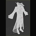 Men's Black Robe Outfit with Red Accents Collar Cuffs Belt and Boots Design