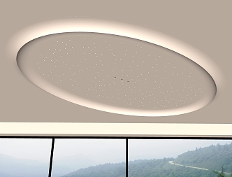 Elliptical Star Ceiling 3d model