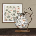 New Chinese Style Table Lamp New Chinese Style Table Lamp Non-Legacy Flower Lamp Art Device Lantern New Chinese Style Table Lamp Dead Branch Table Lamp 3d model