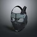 Black And Gray Protective Mask With Modern Design For Daily Household Use