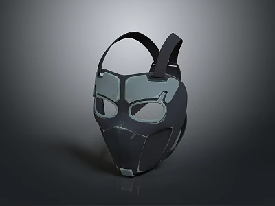 Black And Gray Protective Mask With Modern Design For Daily Household Use 3d model Black And Gray Protective Mask With Modern Design For Daily Household Use 3d model